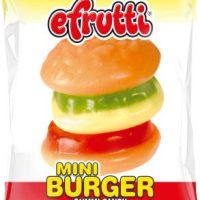 efrutti Mini Burger Gummy Candy, 2 LB - 101 Count Bulk Bag - Image 3