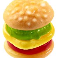 efrutti Mini Burger Gummy Candy, 2 LB - 101 Count Bulk Bag - Image 2