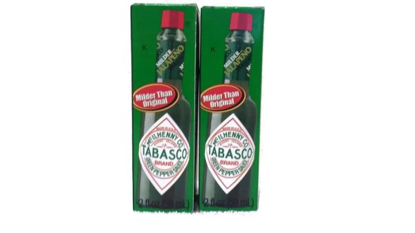 Mcilhenny Co Tabasco Milder Jalapeno Pepper Sauce 2 Oz Bottle (Pack of 2)