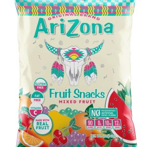 Arizona Fruit Snacks, Gluten Free Mixed Fruit Gummy Chews, 5 Ounce Individual Single Serve Bags (Pack of 12)