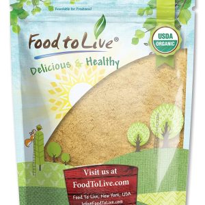 Food to Live Organic Yellow Maca Powder, 1 Pound - Non-GMO, Kosher, Raw Ground Maca Root, Vegan, Flour, Bulk