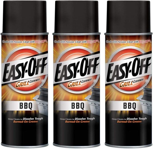 Easy-Off BBQ Grill Cleaner, Degreaser 14.5 Oz Can (Pack of 3)