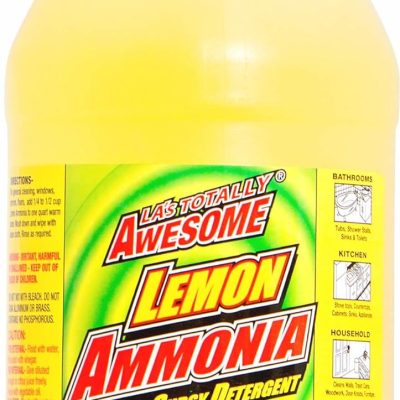 La’s Totally Awesome Ammonia Lemon All Purpose Concentrated Cleaner Degreaser Spot Remover 64 oz refills – 1 bottle