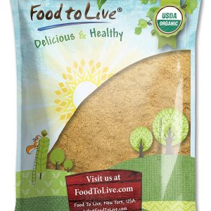 Food to Live Organic Yellow Maca Powder, 8 Pounds - Non-GMO, Kosher, Raw Ground Maca Root, Vegan, Flour, Bulk
