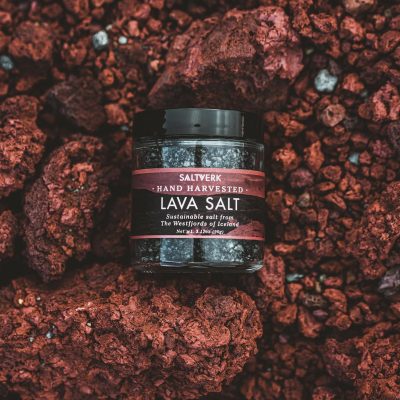 Saltverk Lava Sea Salt, 3.17 Ounces of Handcrafted Gourmet Salt Flakes