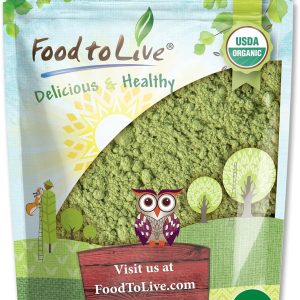 Organic Kale Powder, 1 Pound — Non-GMO, Made from Raw Dried Whole Leaves, Vegan, Kosher, Bulk, Great for Baking, Juices, Smoothies, Shakes, Теа, and Instant Breakfast Drinks
