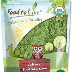 Organic SuperGreens Powder Blend, 1 Pound – Mixed Kale, Moringa, Spirulina, Wheatgrass Powders. Non-GMO, Pure, Vegan, Bulk. Rich in Antioxidants, Chlorophyll. Great for Juices, Smoothies, Baking