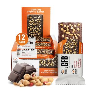 The Gluten Free Brothers – Chocolate Peanut Butter Snack Bars - Gluten Free Protein Bars – Non GMO, Soy Free, Dairy Free, Vegan – Plant Based Protein Bars, 2.05 Oz (12 Count)