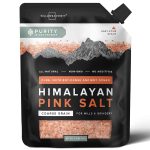 Willow & Everett Himalayan Pink Salt – Coarse Grain for Grinder Refill, 2.2lb / 1kg – Easy Pour Spout, Non-GMO – Kosher Rock Salt for Cooking