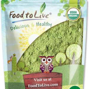 Organic SuperGrass Powder Blend, 1 Pound – Mixed Alfalfa, Barley Grass, and Wheatgrass Powders. Non-GMO, Pure Superfood, Vegan, Kosher, Bulk. Mixes Well. Perfect for Smoothies, and Shakes