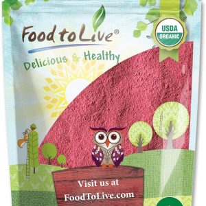 Organic Raspberry Powder, 4 Ounces - Non-GMO, Raw, Vegan Superfood, Bulk, Rich in Essential Amino Acids, Fatty Acids, and Minerals, Great for Juices, Drinks, and Smoothies, Contains Maltodextrin