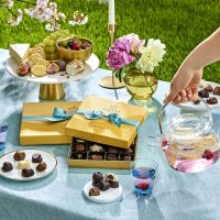 Godiva Chocolatier Chocolate Gift Box - Anniversary, Birthday and Summer Gifting - Assorted Luxury Chocolate Candy in a Blue Ribbon Classic Gold Box - 19 Pieces - Image 4