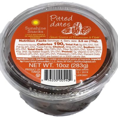 Sunshine Snacks Pitted Date (Premium Quality) (10 OZ)
