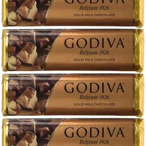 Godiva Chocolatier Solid Chocolate, 1.5 Ounce (Pack of 4) - Packaging May Vary