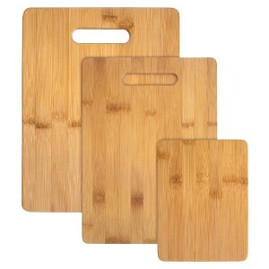 3-Piece Bamboo Serving and Cutting Board Set