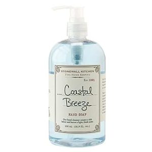 Stonewall Kitchen Coastal Breeze Hand Soap, Enriched with Vitamins, Beautiful Container with Pump, 16.9 Ounces